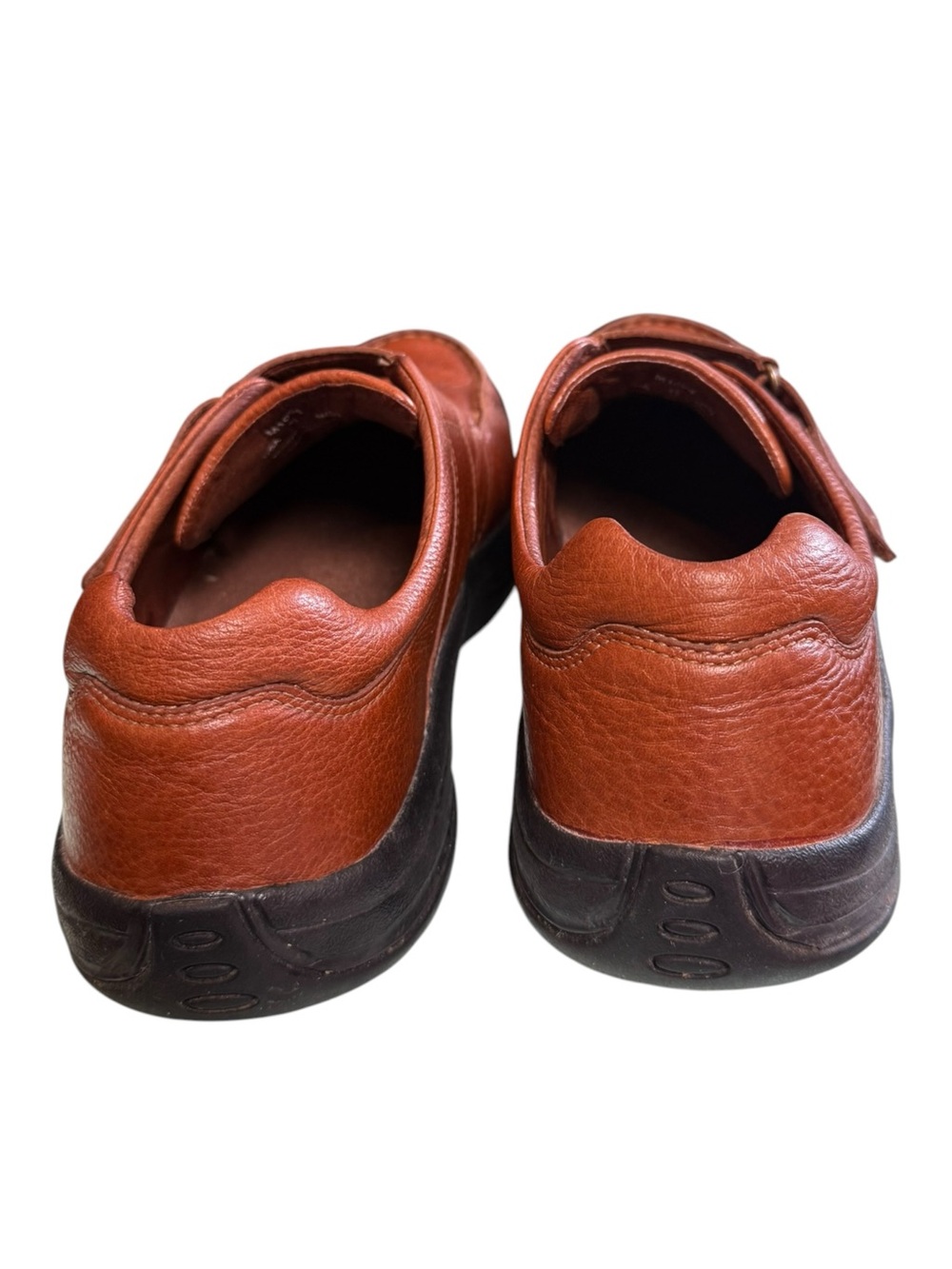 Propét Brown Leather Hook & Loop Comfort Walking Shoes Men’s US 11 M - Picture 6 of 9